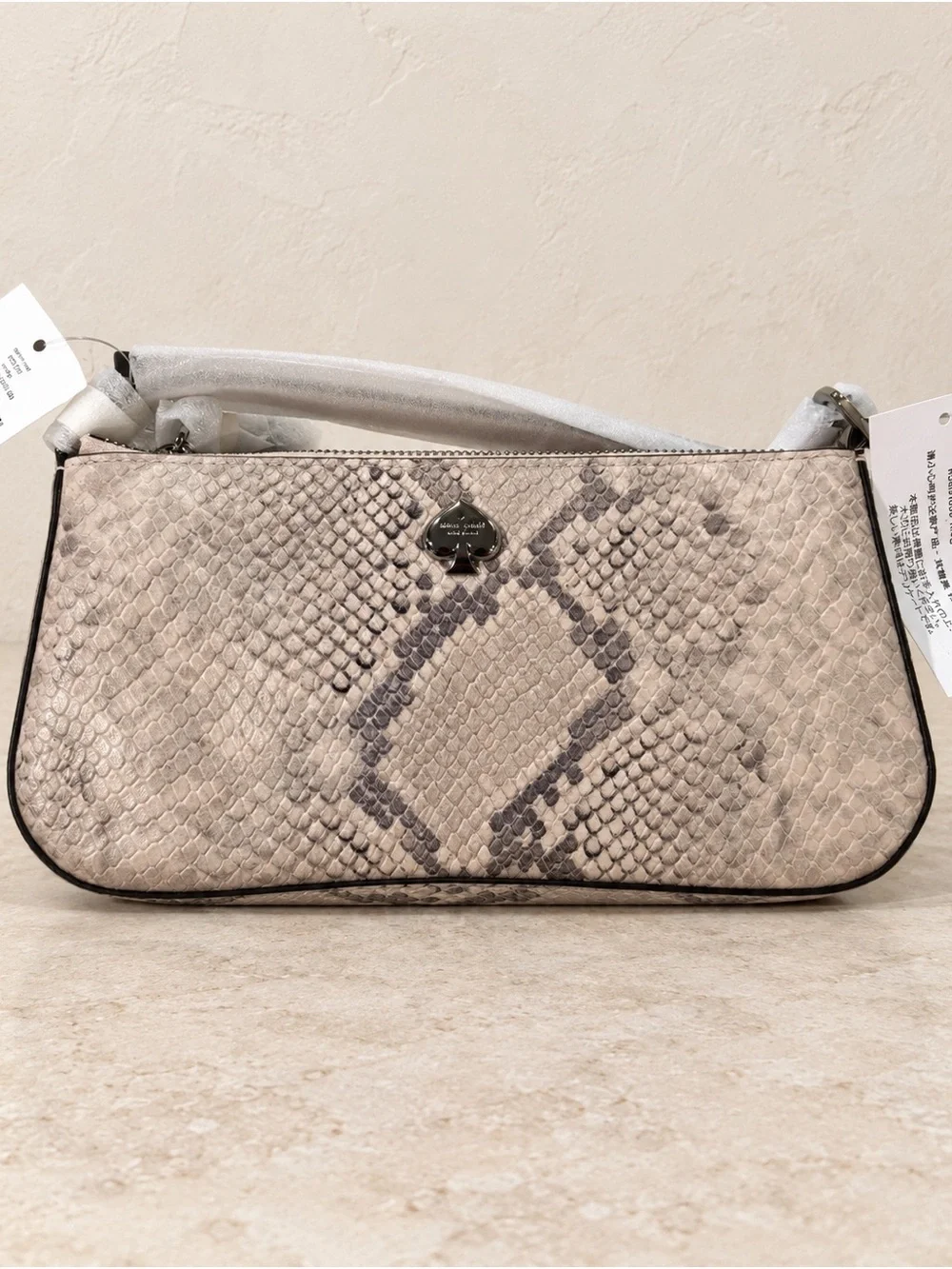 Kate Spade Kayla Snake Embossed Convertible Wristlet Pink Multi NWT